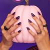 imageimPRESS Color PressOn Nails Halloween No Glue Needed Black Medium Coffin 33 CtLittle Monster