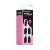 imageimPRESS Color PressOn Nails Halloween No Glue Needed Black Medium Coffin 33 CtTerroriffic