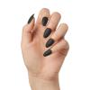 imageimPRESS Color PressOn Nails Halloween No Glue Needed Black Medium Coffin 33 CtTerroriffic