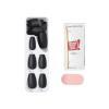 imageimPRESS Color PressOn Nails Halloween No Glue Needed Black Medium Coffin 33 CtThriller Night