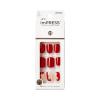 imageKISS imPRESS PressOn Manicure Fake Nails  Adore You Short Square Red Easy Press On Chip Proof Smudge Proof Waterproof No Dry Time Comfortable ampamp Secure Super Hold Adhesive  30 Count