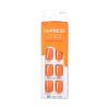 imageimPRESS Color Press On Nails Sweet Mango Solid Orange Short Squoval PureFit Technology Patented Super Hold Adhesive Chip Proof Smudge Proof Mini Nail File Manicure Stick ampamp 30 Fake Nails