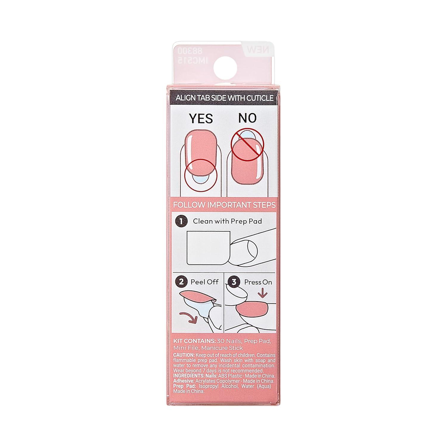 imageKISS imPRESS Color PressOn Manicure Fake Nails Ballroom  Short ampamp Square Solid White Ready To Wear Chip Proof Smudge Proof No Dry Time Mini File ampamp More  30 CountSweet Aroma