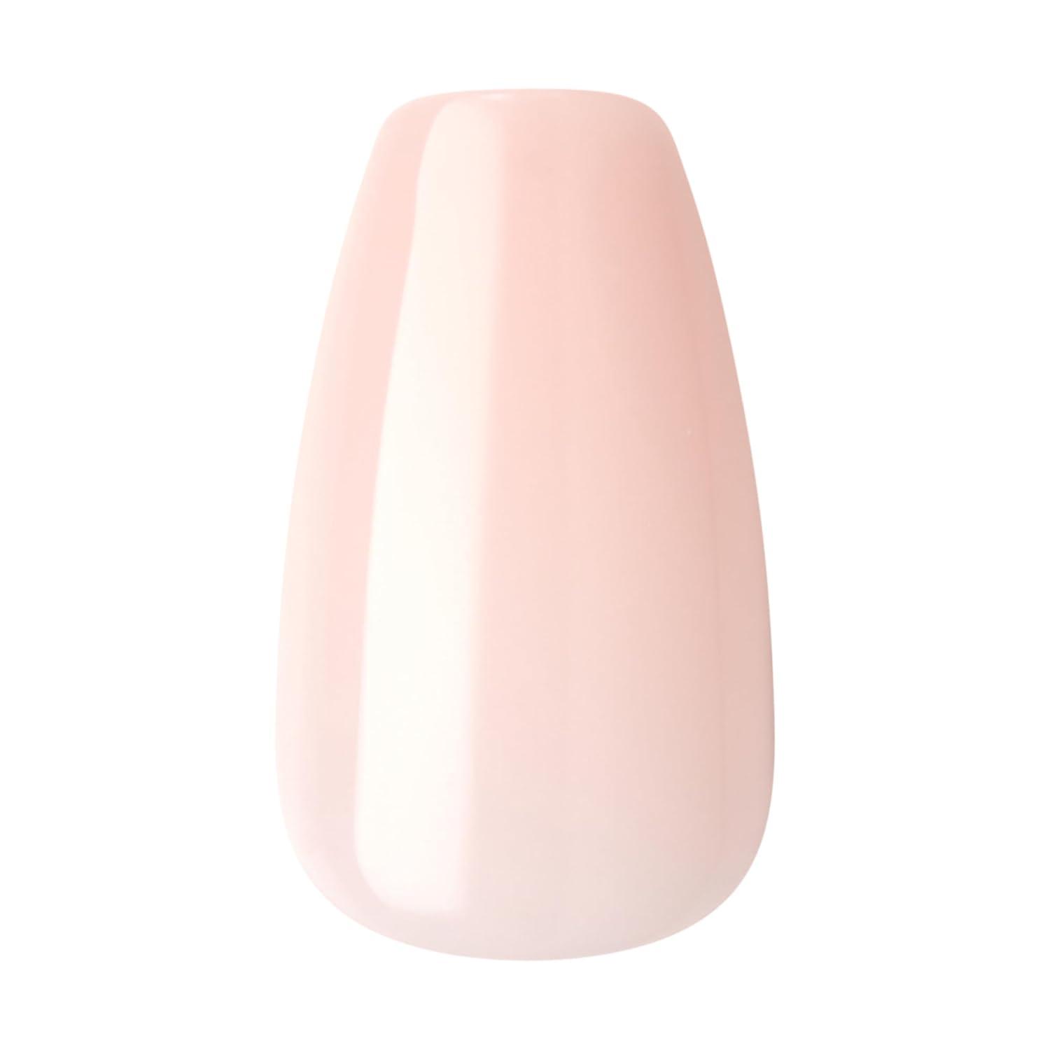 imageKISS imPRESS No Glue Mani Press On Nails  Serendipity Pink Medium Size Coffin Shape Includes 30 Nails Prep Pad Instructions Sheet 1 Manicure Stick 1 Mini File