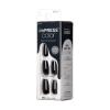 imageKISS imPRESS Color PressOn Manicure Fake Nails Ballroom  Short ampamp Square Solid White Ready To Wear Chip Proof Smudge Proof No Dry Time Mini File ampamp More  30 CountAll Black