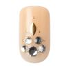 imageKISS imPRESS No Glue Mani Press On Nails Color YOLO Yellow Short Size Squoval Shape Includes 30 Nails Prep Pad Instructions Sheet 1 Manicure Stick 1 Mini FilePink with Diamonds