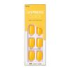 imageKISS imPRESS No Glue Mani Press On Nails Color YOLO Yellow Short Size Squoval Shape Includes 30 Nails Prep Pad Instructions Sheet 1 Manicure Stick 1 Mini FileYellow