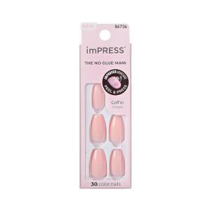 imageKISS imPRESS Color PressOn Manicure Fake Nails Ballroom  Short ampamp Square Solid White Ready To Wear Chip Proof Smudge Proof No Dry Time Mini File ampamp More  30 CountPink Dream