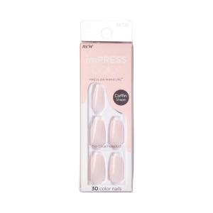 imageKISS imPRESS No Glue Mani Press On Nails  Serendipity Pink Medium Size Coffin Shape Includes 30 Nails Prep Pad Instructions Sheet 1 Manicure Stick 1 Mini File
