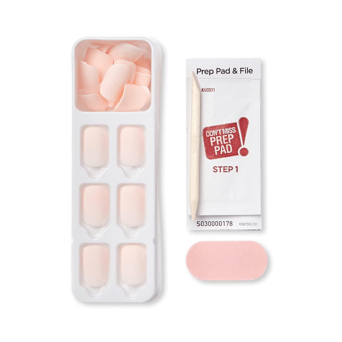 imageimPRESS KISS Color PressOn Manicure Fake Nails Lovely  Short Length Matte PolishFree Solid Color Mani Includes Prep Pad Mini File Manicure Stick and 30 Fake Nails