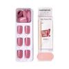 imageKISS imPRESS No Glue Mani Press On Nails Color Try Gray Gray Short Size Squoval Shape Includes 30 Nails Prep Pad Instructions Sheet 1 Manicure Stick 1 Mini FilePetal Pink