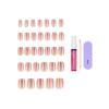 image:imageKISS GLAM Press On Nails Nail glue included Golden Hour Affairs Pink Short Size Squoval Shape Includes 32 Nails 2g Glue 1 Manicure Stick 1 Mini File