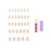 image:imageKISS GLAM Press On Nails Nail glue included Zephyr White Medium Size Almond Shape Includes 32 Nails 2g Glue 1 Manicure Stick 1 Mini File