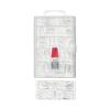 image:imageKISS PROFESSIONAL Press On Nails Nail glue included Luminous Clear Medium Size Coffin Shape Includes 140 Nails 3g Glue