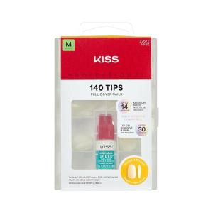 image:imageKISS PROFESSIONAL Press On Nails Nail glue included Earthly White Medium Size Round Shape Includes 140 Nails 3g Glue