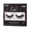 image:imageKISS Lash Couture Matte Black Faux Mink Collection False Eyelashes 14 mm 3D Volume Soft amp matte Finish Plush Effect Easy to Apply Reusable 1 Pair Fake Lashes Style Matte Silk