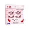 image:imageKISS Looks So Natural False Eyelashes Sultry 12mm Includes 5 Pairs Of Lashes Easy to Apply Reusable Lash ClustersSult