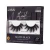 image:imageKISS Matte Black False Eyelashes Matte Velvet 16mm Includes 1 Pair Of Lash Easy to Apply Reusable Lash Clusters1 pair Pack of 1
