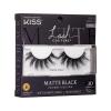 image:imageKISS Matte Black False Eyelashes Matte Velvet 16mm Includes 1 Pair Of Lash Easy to Apply Reusable Lash Clusters1 pair Pack of 2