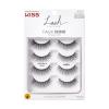 image:imageKISS Lash Couture Faux Mink False Eyelashes Multipack Jubilee 10mm Multiple Lengths Reusable Cruelty Free Vegan Exclusive KnotFree Lash Band 4 PairsLittle Black Dress Multi Pack