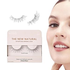 image:imageKISS False Eyelashes  Lightweight Reusable Lash Clusters for Natural Look Easy Application Multiple Styles AvailableGold Hoops