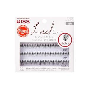 image:imageKISS Lash Couture Faux Mink Lash Extensions Style Venus Exclusive FlatBand Technology Short amp Medium Length 60 Individual Lash Clusters Glue On LashesVenus