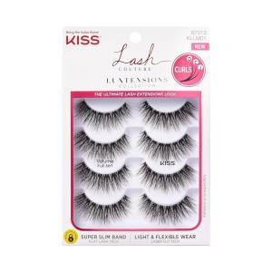 image:imageKISS Lash Couture Luxtensions Collection False Eyelashes Multipack Volume Full Set 14 mm Super Slim Band Light amp Flexible Wear Flat Lash amp Laser Cut Technology Includes 4 Pairs of Strip LashesFull Volume