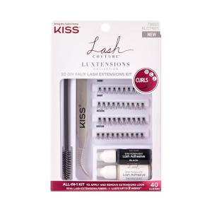 image:imageKISS Lash Couture Luxtensions False Eyelashes Lash Extension Kit 40 Reusable Lash Clusters 12mm Tweezers Spoolie SemiPermanent Lash Adhesive amp RemoverCluster Kit