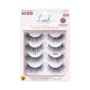 image:imageKISS Lash Couture Naked Drama Collection False Eyelashes Multipack 01 with Cushion Flexi Band Style Ruffle Full amp Fluffy Volume 4 Pairs Fake Eyelashes4 Pair Pack of 1
