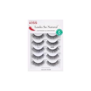 image:imageKISS Looks So Natural False Eyelashes Sultry 12mm Includes 5 Pairs Of Lashes Easy to Apply Reusable Lash ClustersFlirty