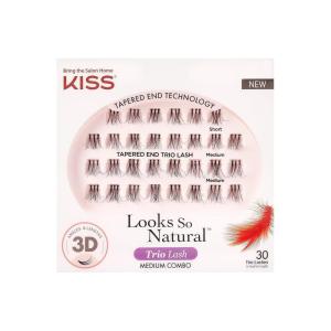 image:imageKISS Looks So Natural False Eyelashes Sultry 12mm Includes 5 Pairs Of Lashes Easy to Apply Reusable Lash ClustersMedium