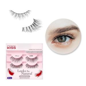 image:imageKISS Looks So Natural False Eyelashes Sultry 12mm Includes 5 Pairs Of Lashes Easy to Apply Reusable Lash ClustersSult