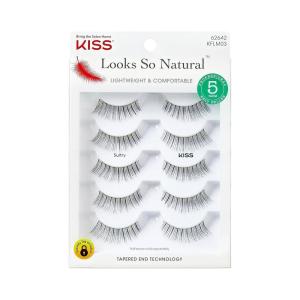 image:imageKISS Looks So Natural False Eyelashes Sultry 12mm Includes 5 Pairs Of Lashes Easy to Apply Reusable Lash ClustersSultry