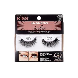 image:imageKISS Magnetic Lash 01 Synthetic False Eyelashes with Magnets Under and Over Your Upper Lashes No Glue Needed Lightweight Reusable Contact Lens Friendly Cruelty Free with Lash Applicator 1 PairCrowd Pleaser