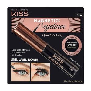 image:imageKISS Magnetic Lash 01 Synthetic False Eyelashes with Magnets Under and Over Your Upper Lashes No Glue Needed Lightweight Reusable Contact Lens Friendly Cruelty Free with Lash Applicator 1 PairMagnetic Eyeliner