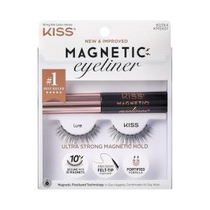 image:imageKISS Magnetic Lash 01 Synthetic False Eyelashes with Magnets Under and Over Your Upper Lashes No Glue Needed Lightweight Reusable Contact Lens Friendly Cruelty Free with Lash Applicator 1 PairLure