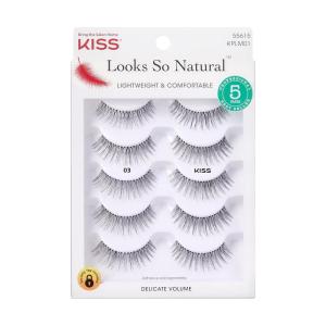 image:imageKISS So Wispy False Eyelashes Style 11 12mm Includes 5 Pairs Of Lashes Easy to Apply Reusable Lash ClustersNatural Volume  Multi Pack