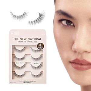 image:imageKISS The New Natural False Eyelashes Pearl Earring 12mm Includes 4 Pairs Of Lashes Easy to Apply Reusable Lash ClustersNude Blazer