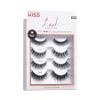 image:imageKISS Lash Couture Faux Mink False Eyelashes Multipack Celebrity Favorite Wispy Effect Volume amp Curl Lash Extensions Look Crisscross Pattern Reusable Cruelty Free Contact Lens Friendly 4PairMink Variety