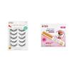 image:imageKISS Bundle of False Eyelashes 5 Pairs 12 mm Shy Style Clear Strip Lash Adhesive 24hr Wear Cruelty Free Latex Free Black Synthetic Hair