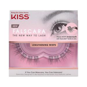 image:imageKISS Falscara DIY Eyelash Extension Lengthening Wisps  Featherlight Synthetic Reusable Artificial Eyelashes Pack of 10 Mini Lash Clusters for that Authentic Eyelash Extension Look