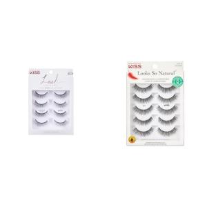 image:imageKISS Lash Couture Little Black Dress 4Pack 12 mm amp KISS Looks So Natural Shy 5Pack 12 mm False Eyelashes