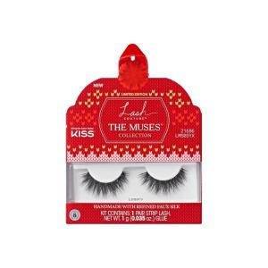 image:imageKISS Lash Couture The Muses Holiday False Eyelashes Legacy 12mm Volumizing Crisscross Lash Pattern Faux Silk Finish Vegan CrueltyFree Lightweight 1 Pair  Lash Glue NET WT 1g 0035 ozLegacy