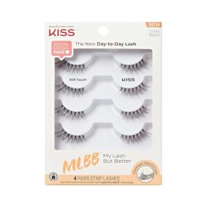 image:imageKISS My Lash But Better False Eyelashes Still Touch 7mm15mm Includes 4 Pairs Strip Lashes Easy to Apply Reusable Lash Clusters