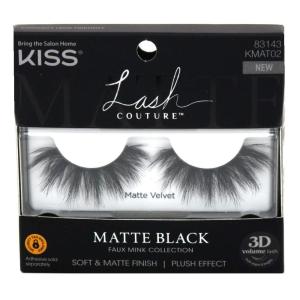 image:imageKiss Lash Couture Matte Black Faux Mink 3D Matte Velvet Pack of 2