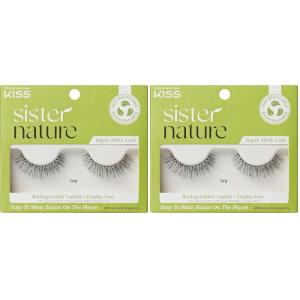 image:imageKISS Lash Couture Rebel Collection False Eyelashes Volume Up 12 mm Includes 1 Pair Of Lash Contact Lens Friendly Easy to Apply Reusable Strip Lashes Pack of 21 pair Pack of 2