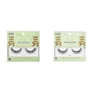image:imageKISS Lash Couture The Muses Collection False Eyelashes Noblesse amp Legacy 12 mm Handmade Refined Faux Silk Reusable Strip Lashes Bundle 1 Pair Each