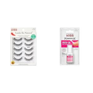 image:imageKISS Looks So Natural False Eyelashes Shy 12 mm 5 Pairs KISS PowerFlex BrushOn Nail Glue for Press On Nails Ultra Hold Flex Formula 5g