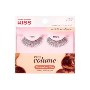 image:imageKISS True Volume MultiLayered False Eyelashes with Tapered End Technology 100 Natural Hair Cruelty Free Reusable Contact Lens Friendly Posh 1 Pair1 Pair Pack of 1