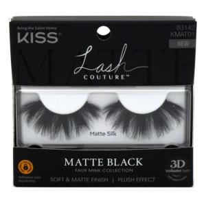 image:imageKiss Lash Couture Matte Black Faux Mink 3D Matte Silk Pack of 6